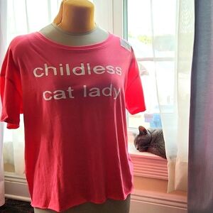🐈Childless Cat Lady🐈 Tee, NWT Sz XL/ XXL
